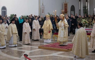 Divina liturgia celebrada el 25 de diciembre por su Beatitud Sviatoslav Shevchuk. Cru00e9dito: ugcc.ua 
