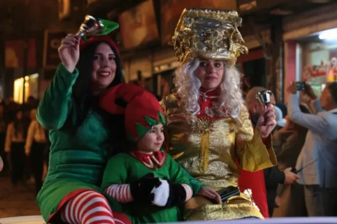 Carnaval navideño de la Tropa Scout Olive en el Viejo Damasco