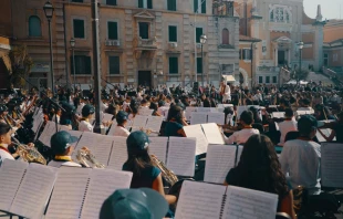 Concierto de la Orquesta Sinfónica Infantil de Venezuela en el monte Sacro, este sábado. Crédito: Orquesta Sinfónica Infantil de Venezuela.