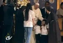 Papa Francisco recibe a niños refugiados / Foto: Youtube (CTV)