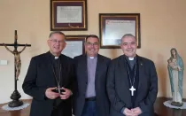 El nuevo Obispo Auxiliar de La Serena junto a Mons. Ricardo Morales Galindo y Mons. René Rebolledo Salinas