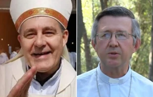 Mons. Raúl Martín y Mons. Alejandro Benna Crédito: Obispado de Santa Rosa/Conferencia Episcopal Argentina