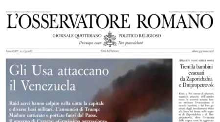 La portada de L'Osservatore Romano