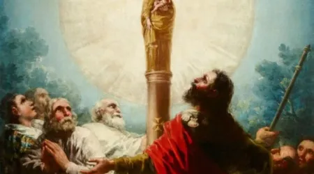 "El apóstol Santiago y sus discípulos adorando la Virgen del Pilar", de Francisco de Goya.