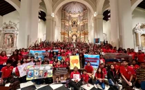 Comunidad de la Parroquia San Juan XXIII que próximamente se convertirá en la Parroquia Carlo Acutis.