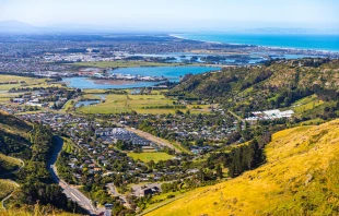 Panorama de la ciudad de Christchurch, Nueva Zelanda. Crédito: Jakub Maculewicz/Shutterstock