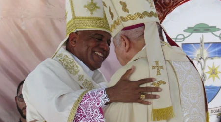 Mons. Manuel Antonio Ruiz de la Rosa, primer obispo de la nueva Diócesis de Stella Maris en República Dominicana.