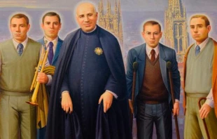 Valentu00edn Palencia y compau00f1eros mu00e1rtires. Foto: Agencia SIC 