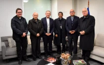 Comité Permanente del Episcopado chileno recibe al nuevo Nuncio Apostólico