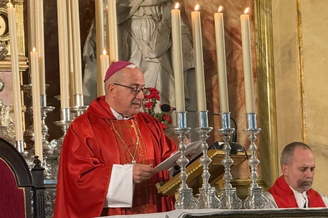 Mons. Santiago Gómez Sierra, Obispo de Huelva (España).