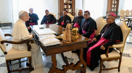 Obispos de Bolivia con el Papa León XIV