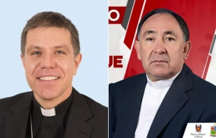 Mons. Josep-Lluís Serrano, nuevo Obispo de Urgel (izq.). P. Jorge Enrique Malpica, nuevo Obispo de Granada (der.) Crédito: Conferencia Episcopal Española-Conferencia Episcopal de Colombia.