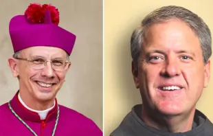 A la izquierda el Obispo Emérito Peter Jugis. A la derecha Mons. Michael T. Martin, Obispo electo de Charlotte en Estados Unidos. Crédito: Diócesis de Charlotte