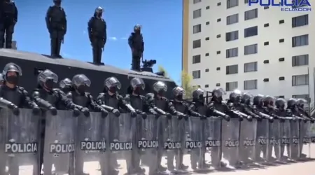Policía de Ecuador ante violencia 09012024