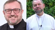 Mons. Antônio Aparecido y Mons. José Albuquerque de Araújo. Crédito: diócesis de São Carlos/Captura de vídeo