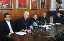 Los Obispos de Ecuador en conferencia de prensa (foto CEE)