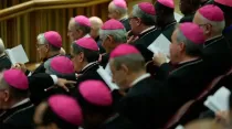 Imagen referencial de obispos en el Vaticano. Crédito: Daniel Ibáñez/ACI Prensa