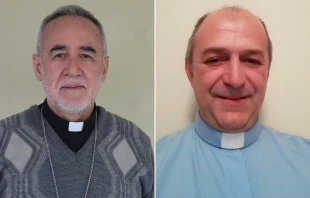 Mons. Celmo Lazzari (izquierda) y P. Moacir Goulart (derecha) Crédito: Cortesía de Arquidiócesis de Quito
