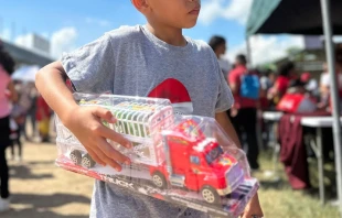 Fiesta de Navidad que se realizó en Cortés, Honduras Crédito: Asociación Obras del Espíritu Santo