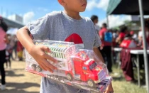 Fiesta de Navidad que se realizó en Cortés, Honduras