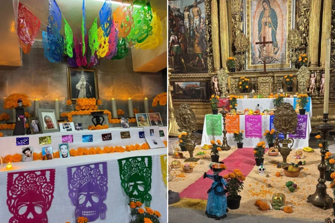 Ofrendas de muertos en Catedral CDMX
