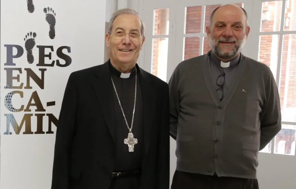El Arzobispo de Pamplona, Mons. Francisco Pérez y el director nacional de OMP España, P. José María Calderón.?w=200&h=150