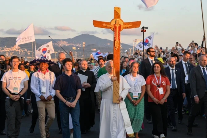 El Papa León XIV en el Jubileo de los Jóvenes en Roma este 2025