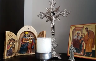 Oratorio en casa. Crédito: David Ramos / ACI Prensa.