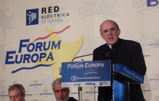 Mons. Carlos Osoro, Arzobispo de Madrid en el Forum Nueva Economu00eda. FOTO: ACI Prensa. 