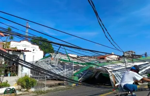 Destrucción en Guerrero por huracán Otis. Crédito: Cáritas