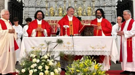 Los tres hermanos sacerdotes: Adriano, José y Paulo Borges