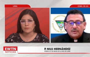 Nils de Jesús Hernández, el "padre vandálico", alza su voz por Nicaragua, desde el exilio en Estados Unidos. Crédito: EWTN Noticias.