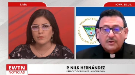 El padre vandálico en entrevista con EWTN Noticias.