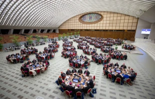 Primera Congregación General del Sínodo. Crédito: Daniel Ibáñez - EWTN News