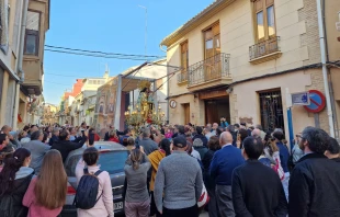 La Virgen peregrina de los desamparados visita a los afectados por la DANA en Valencia. Crédito: Archidiócesis de Valencia.
