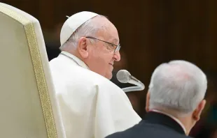 Imagen referencial del Papa Francisco durante una Audiencia General Crédito: Vatican Media