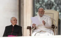 El Papa Francisco en la Audiencia General de este 24 de abril