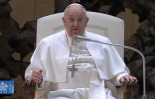 El Papa Francisco, durante la audiencia general del 28 de febrero de 2024. Crédito: Va.tican Media