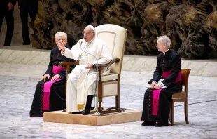 El Papa Francisco en la Audiencia General de este miércoles 17 de marzo Crédito: Vatican Media