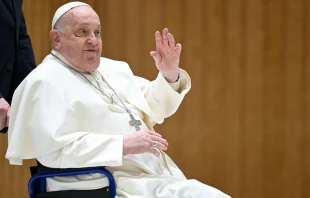 El Papa Francisco en la Audiencia General del miércoles 13 de febrero Crédito: Vatican Media