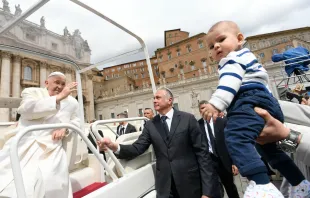 El Papa Francisco durante la Audiencia General Crédito: Vatican Media