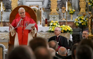 El Papa pronuncia su discurso Crédito: Vatican Media