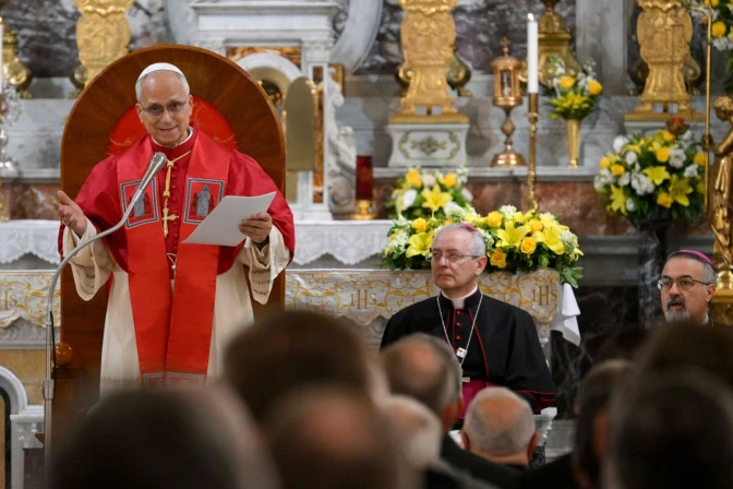 El Papa pronuncia su discurso