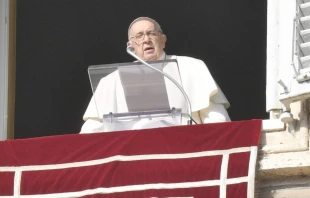El Papa Francisco en el rezo del Ángelus este 31 de diciembre. Crédito: Vatican Media.