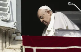 Papa Francisco tras el rezo del Ángelus, este 14 de enero de 2024. Crédito: Vatican Media.
