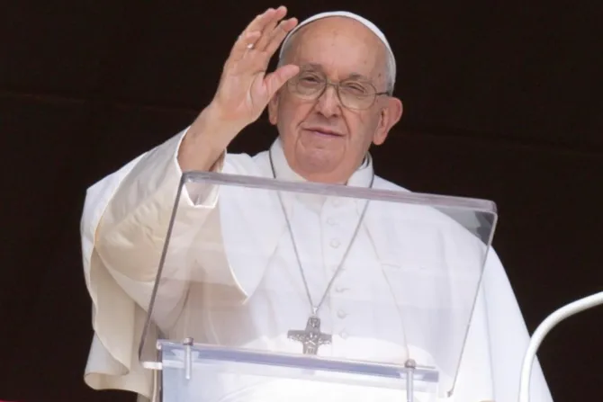 El Papa Francisco en el Ángelus del 22 de octubre de 2023.