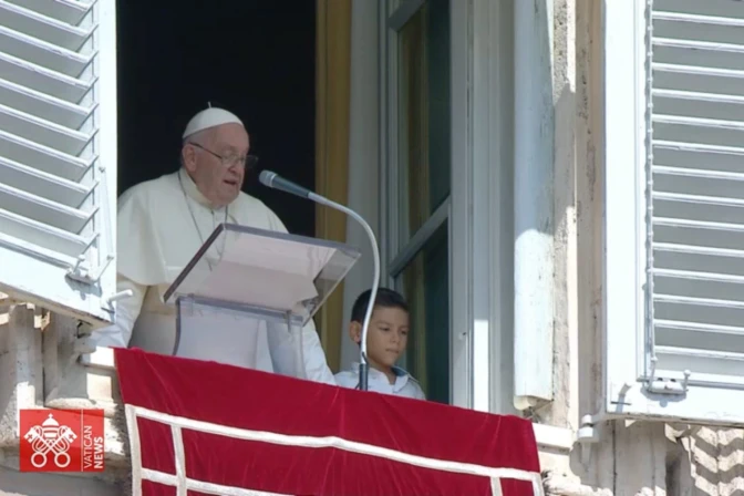 Papa Francisco en el Ángelus del 1 de octubre de 2023.