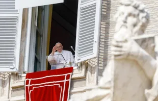 Papa Francisco en el Ángelus del 22 de octubre de 2023. Crédito: Vatican Media.