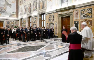 Audiencia del Papa Francisco con los miembros de Athletica Vaticana y sus familiares. Crédito: Vatican Media.