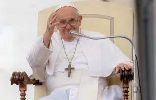 El Papa Francisco en la Audiencia General de este 25 de octubre Crédito: Daniel Ibáñez/ACI Prensa